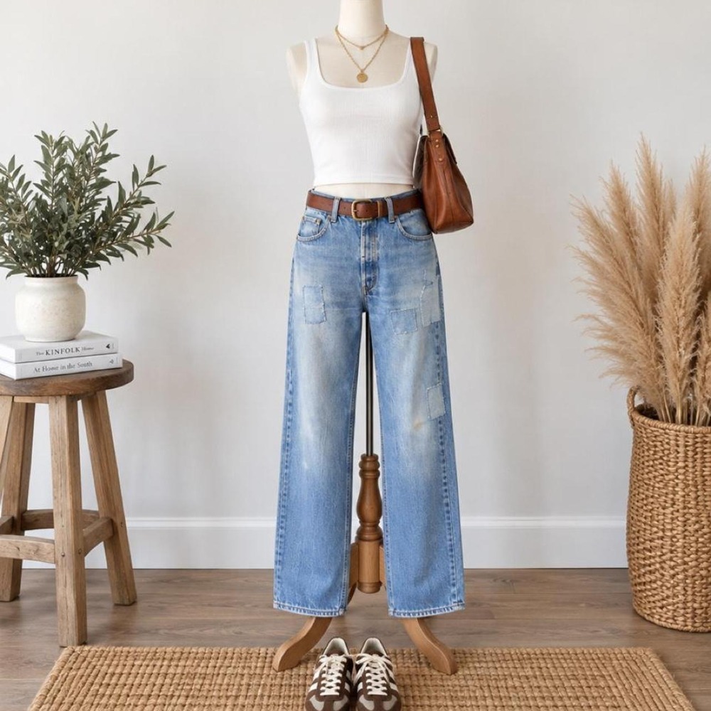 Vintage Levi's 501 Patchwork Jeans – Tagged 38x34